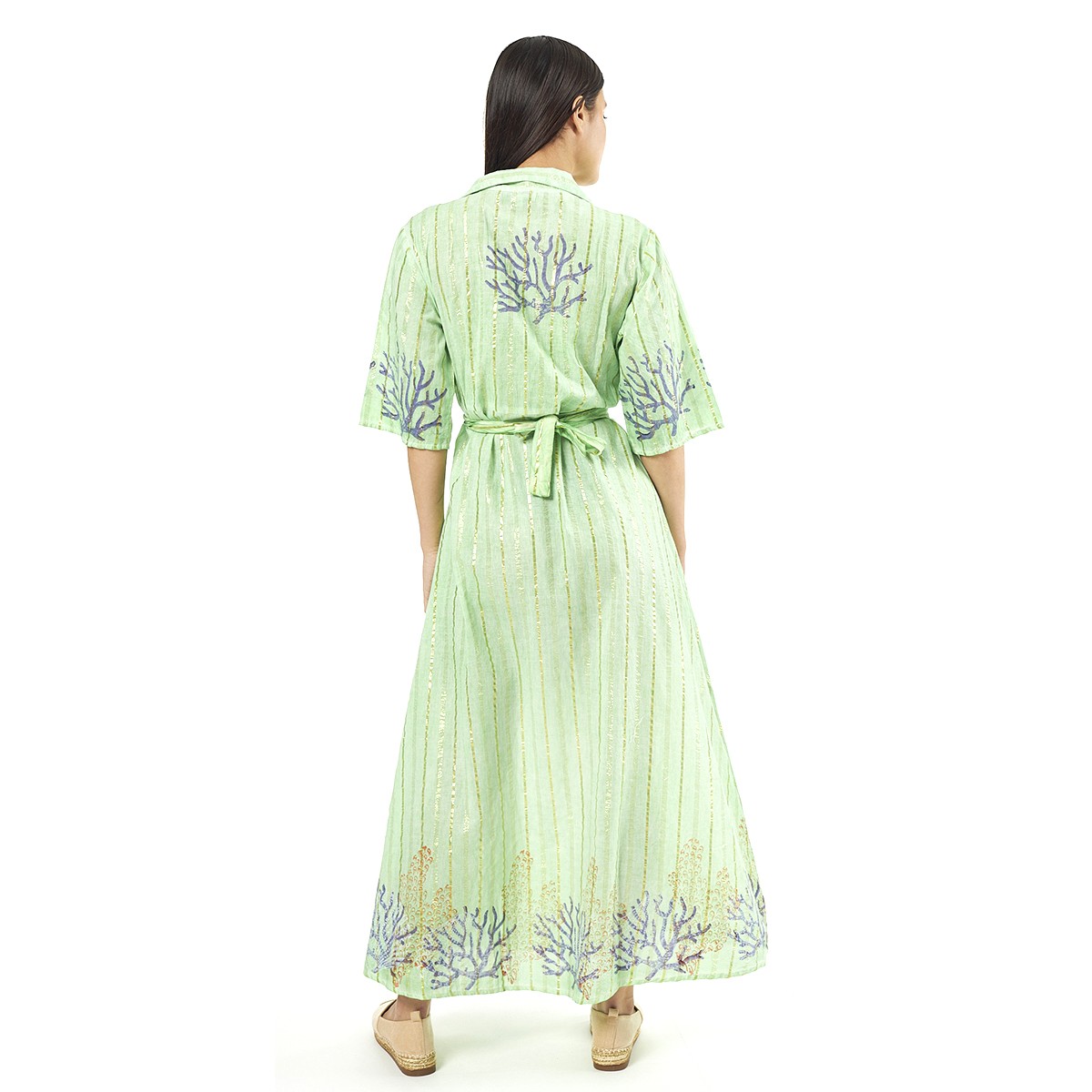 Verde Γυναικεία Πουκαμίσα 53-0023 Cotton Ινδίας Πράσινο