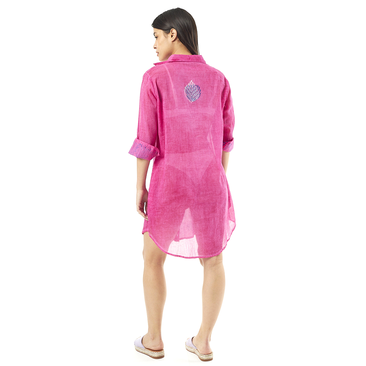 Verde Γυναικεία Πουκαμίσα 53-0026 Cotton Ινδίας Κοραλί