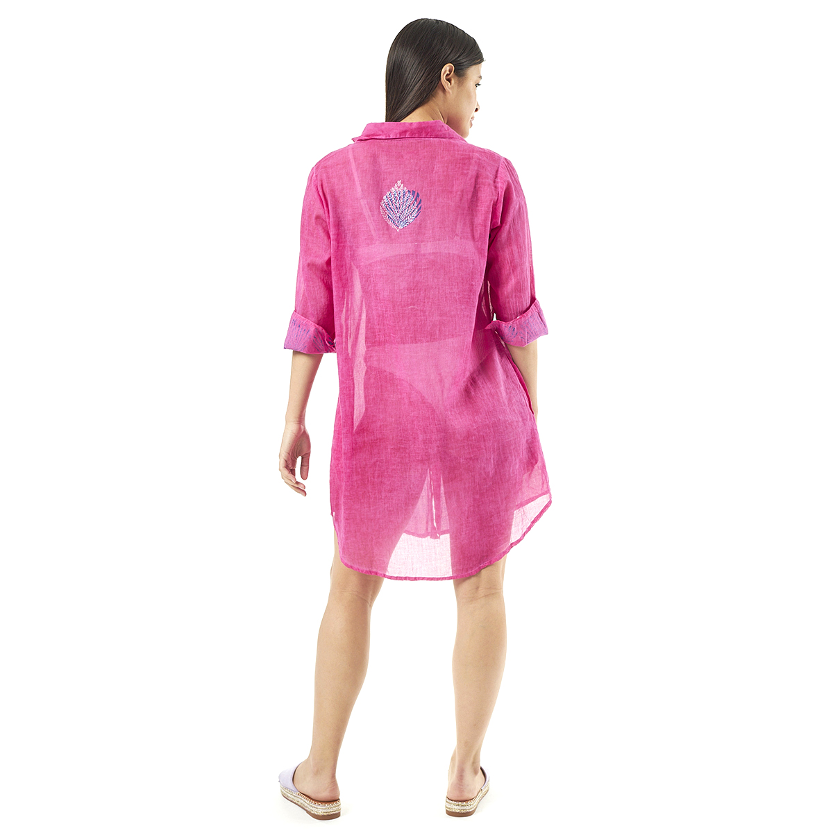 Verde Γυναικεία Πουκαμίσα 53-0026 Cotton Ινδίας Κοραλί