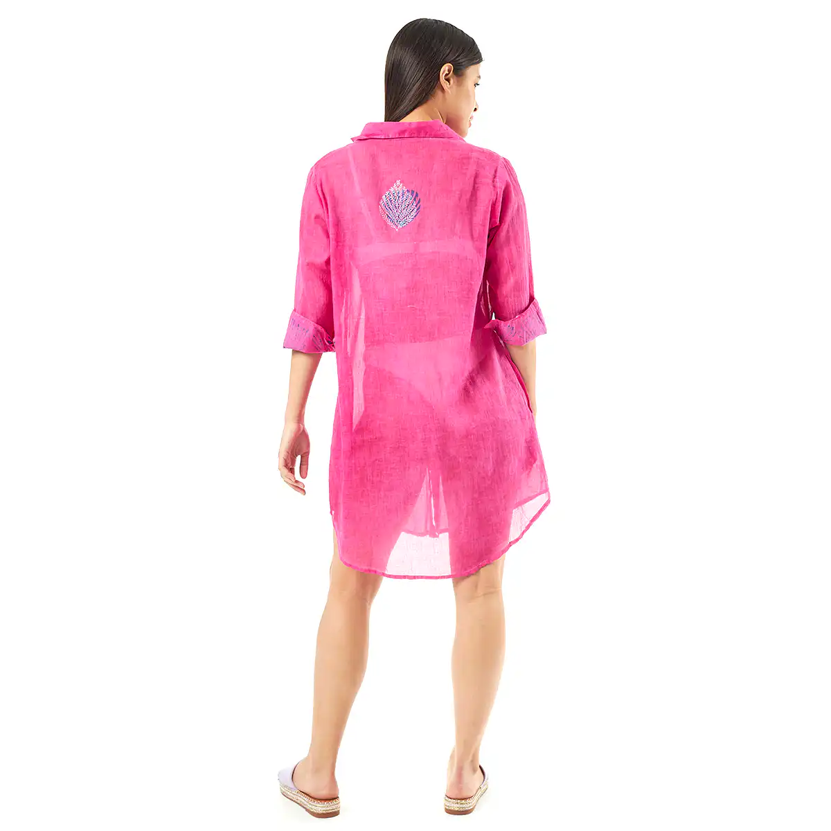 Verde Γυναικεία Πουκαμίσα 53-0026 Cotton Ινδίας Κοραλί