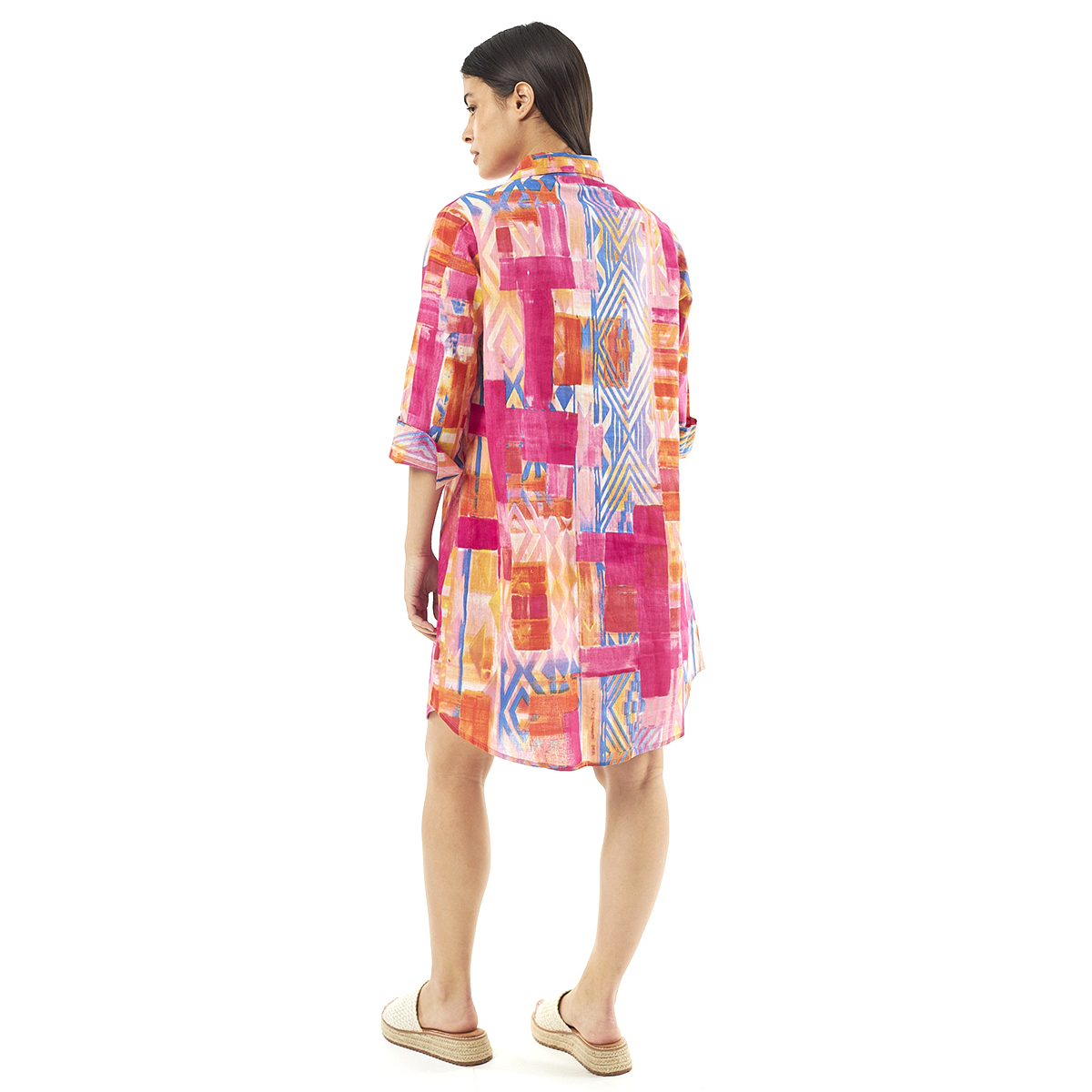 Verde Γυναικεία Πουκαμίσα 53-0027 Cotton Ινδίας Πολύχρωμο