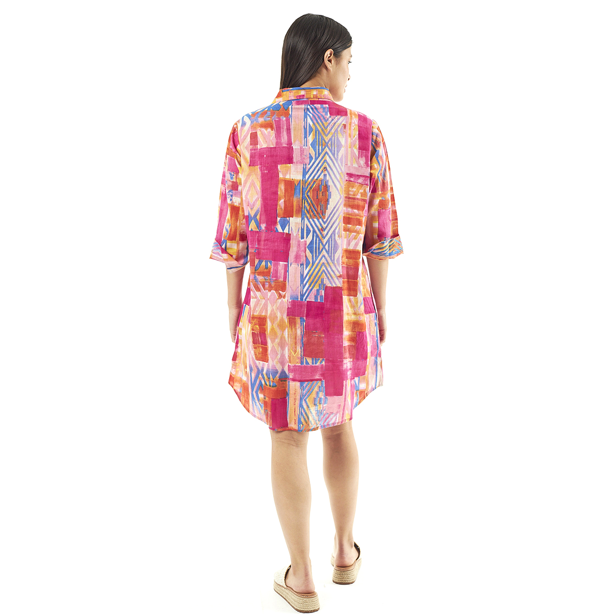 Verde Γυναικεία Πουκαμίσα 53-0027 Cotton Ινδίας Πολύχρωμο