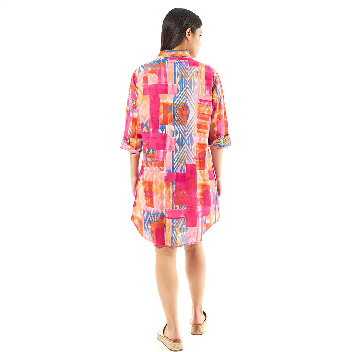 Verde Γυναικεία Πουκαμίσα 53-0027 Cotton Ινδίας Πολύχρωμο