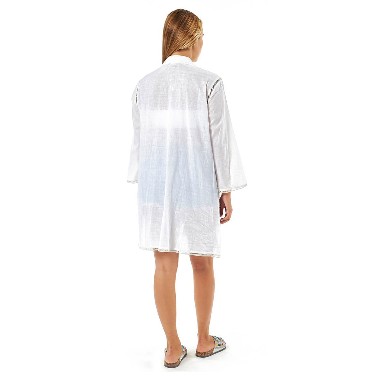 Verde Γυναικεία Πουκαμίσα 53-0033 Βαμβακερή Άσπρο