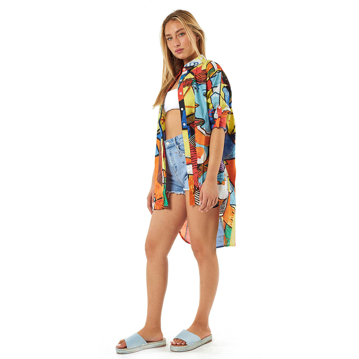 Verde Γυναικεία Πουκαμίσα 53-0035 Βαμβακερή Κίτρινο