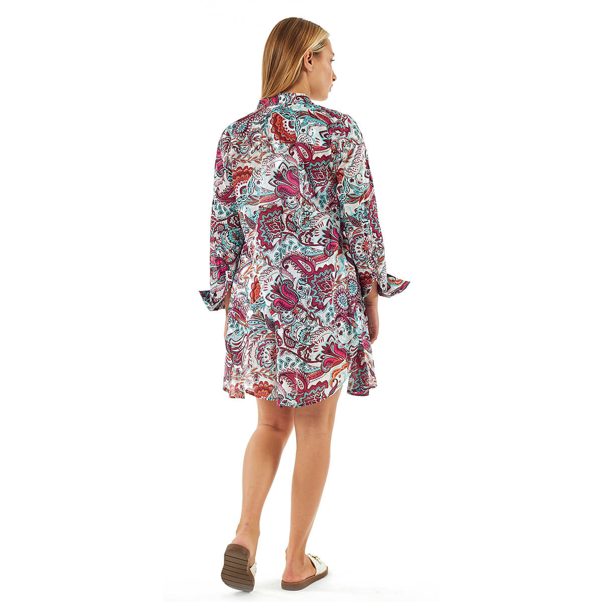 Verde Γυναικεία Πουκαμίσα 53-0040 Βαμβακερή Πολύχρωμο