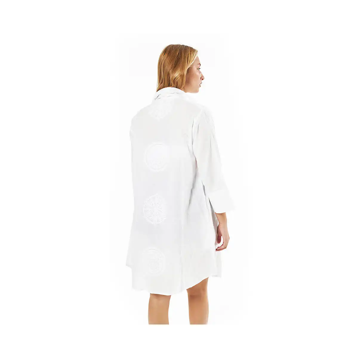 Verde Γυναικεία Πουκαμίσα 53-0052 Βαμβακερή Άσπρο Verde Γυναικεία Πουκαμίσα 53-0052 Βαμβακερή Άσπρο