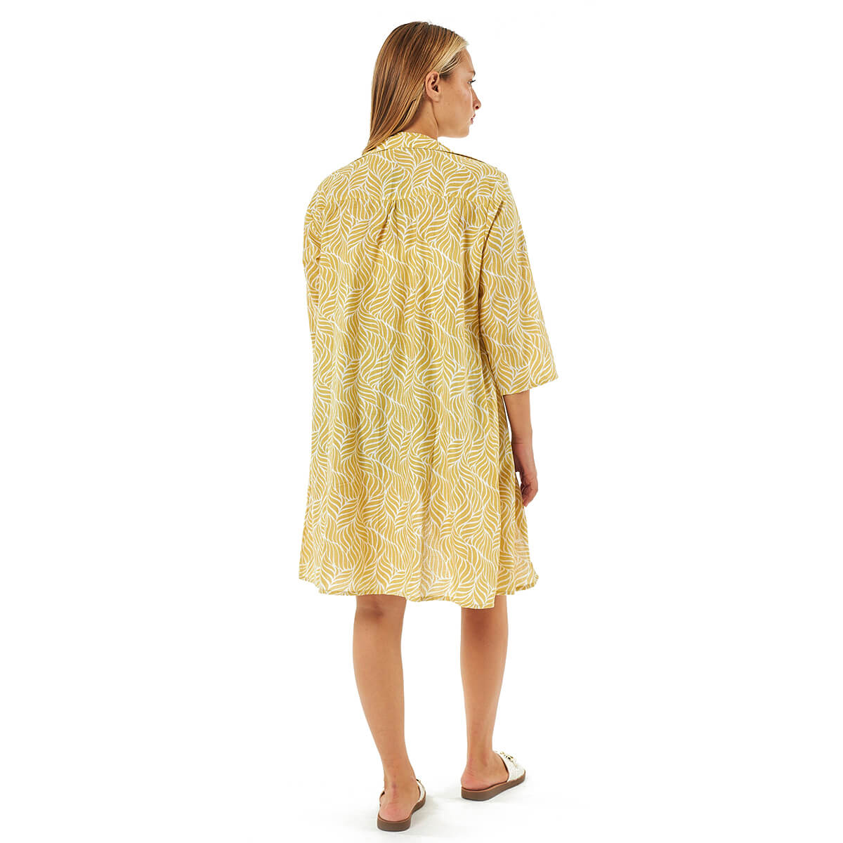 Verde Γυναικεία Πουκαμίσα 53-0065 Βαμβακερή Κίτρινο