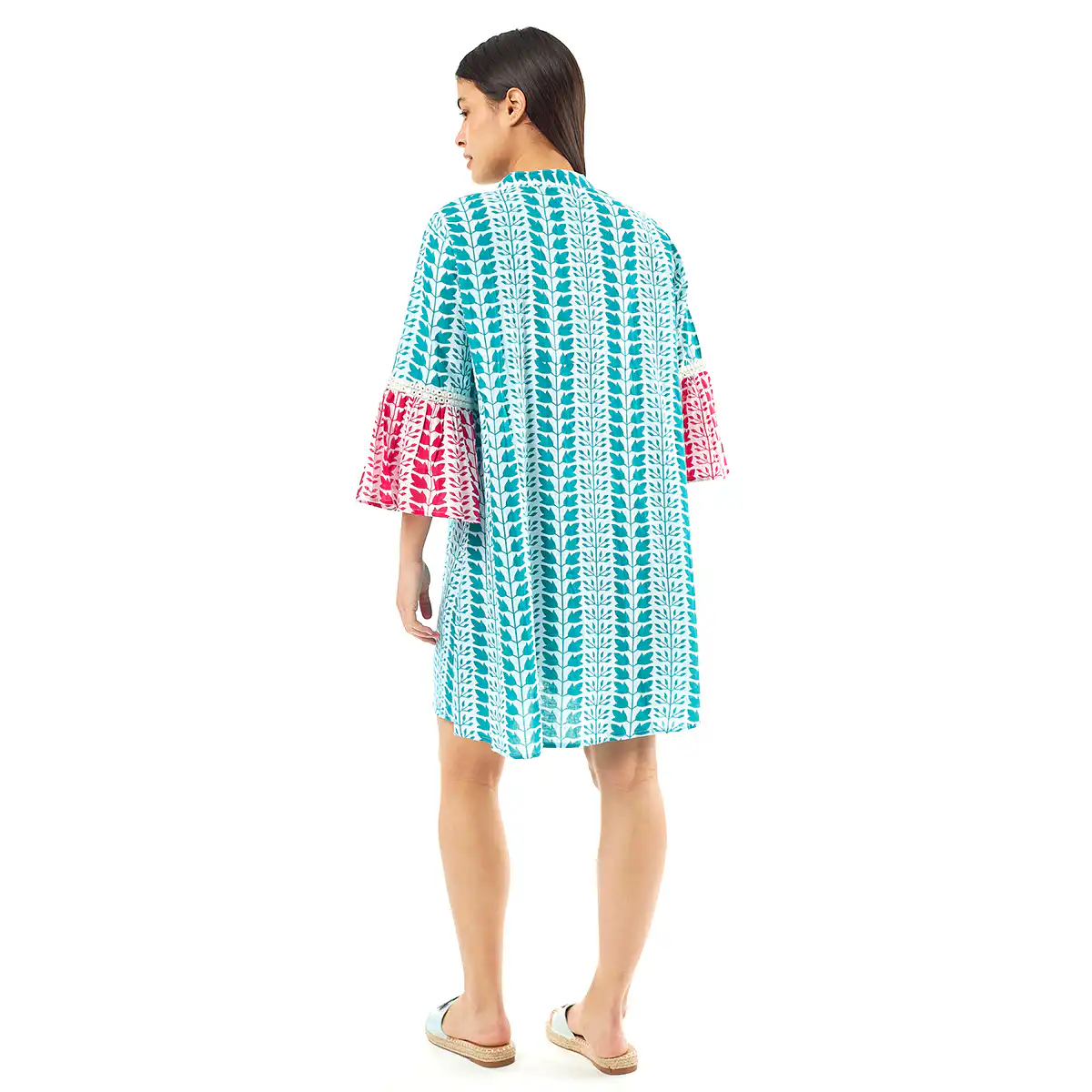 Verde Γυναικεία Μπλούζα 54-0006 Cotton Ινδίας Πολύχρωμο