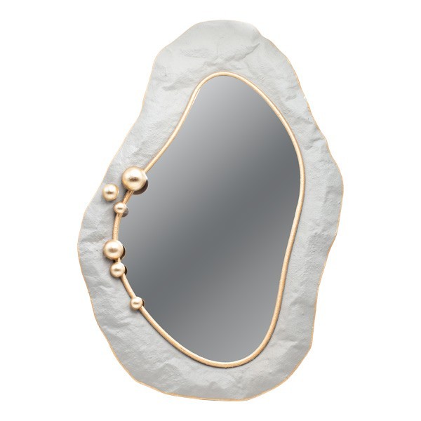 ΚΑΘΡΕΦΤΗΣ ΜΕΤΑΛΛΙΚΟΣ ΓΚΡΙ – ΧΡΥΣΟΣ 52.5×5.5×78.5cm