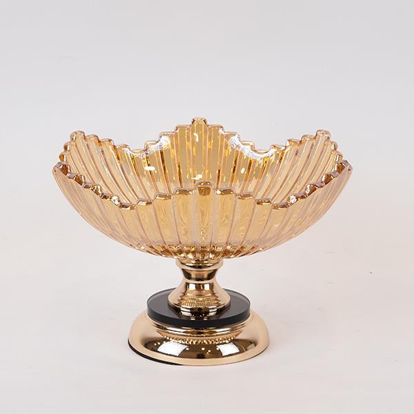 ΜΠΩΛ ΜΕΤΑΛΛΙΚΟ – ΓΥΑΛΙΝΟ ΧΡΥΣΟ 29x18cm