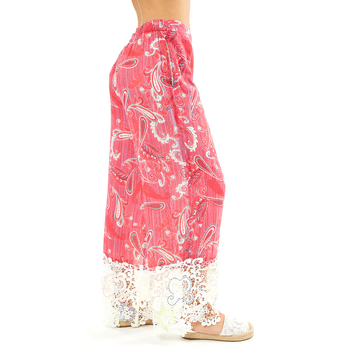 Verde Γυναικείο Παντελόνι 55-0005 Cotton Ινδίας Κοραλί Verde Γυναικείο Παντελόνι 55-0005 Cotton Ινδίας Κοραλί