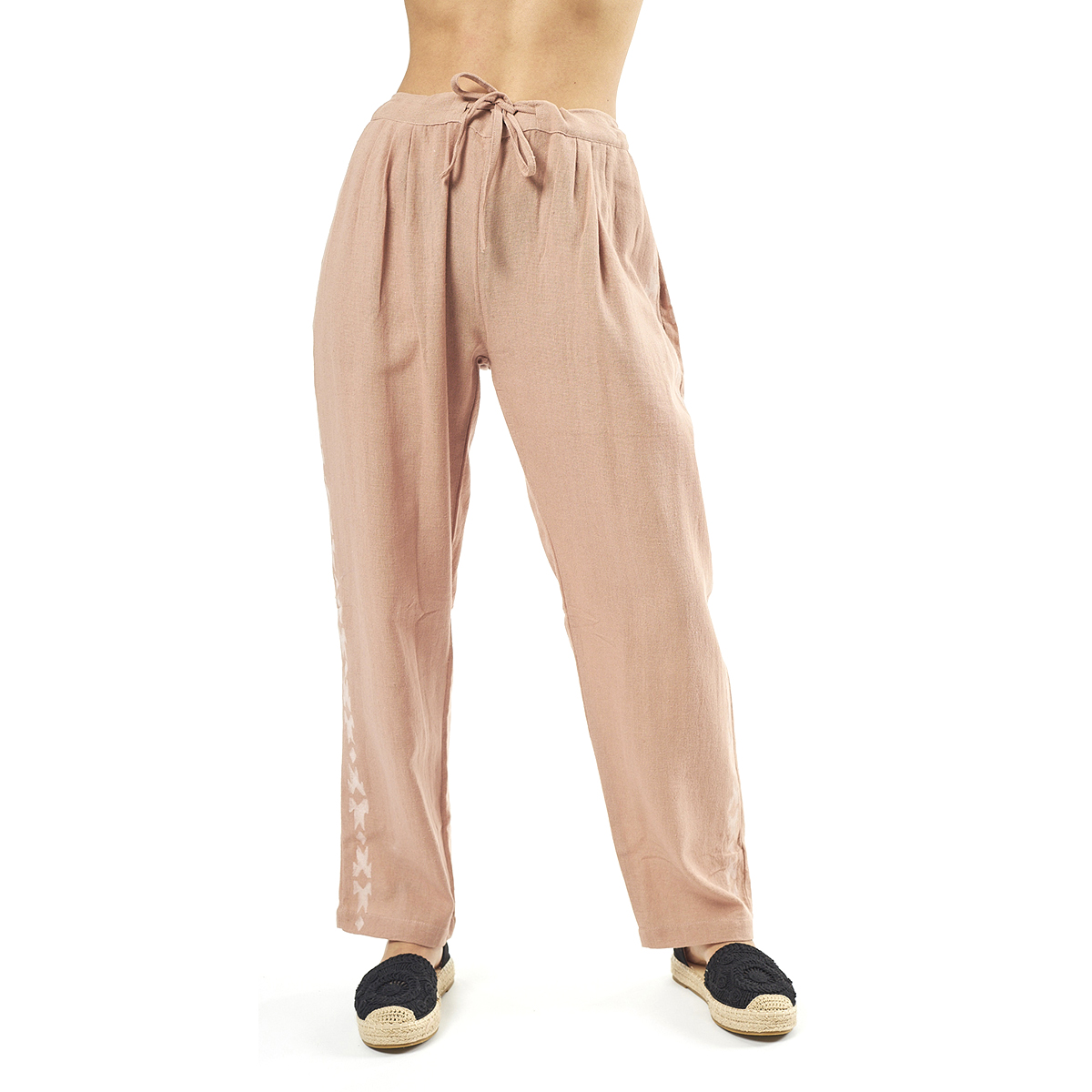 Verde Γυναικείο Παντελόνι 55-0007 Cotton Ινδίας ΣΟΜΟΝ