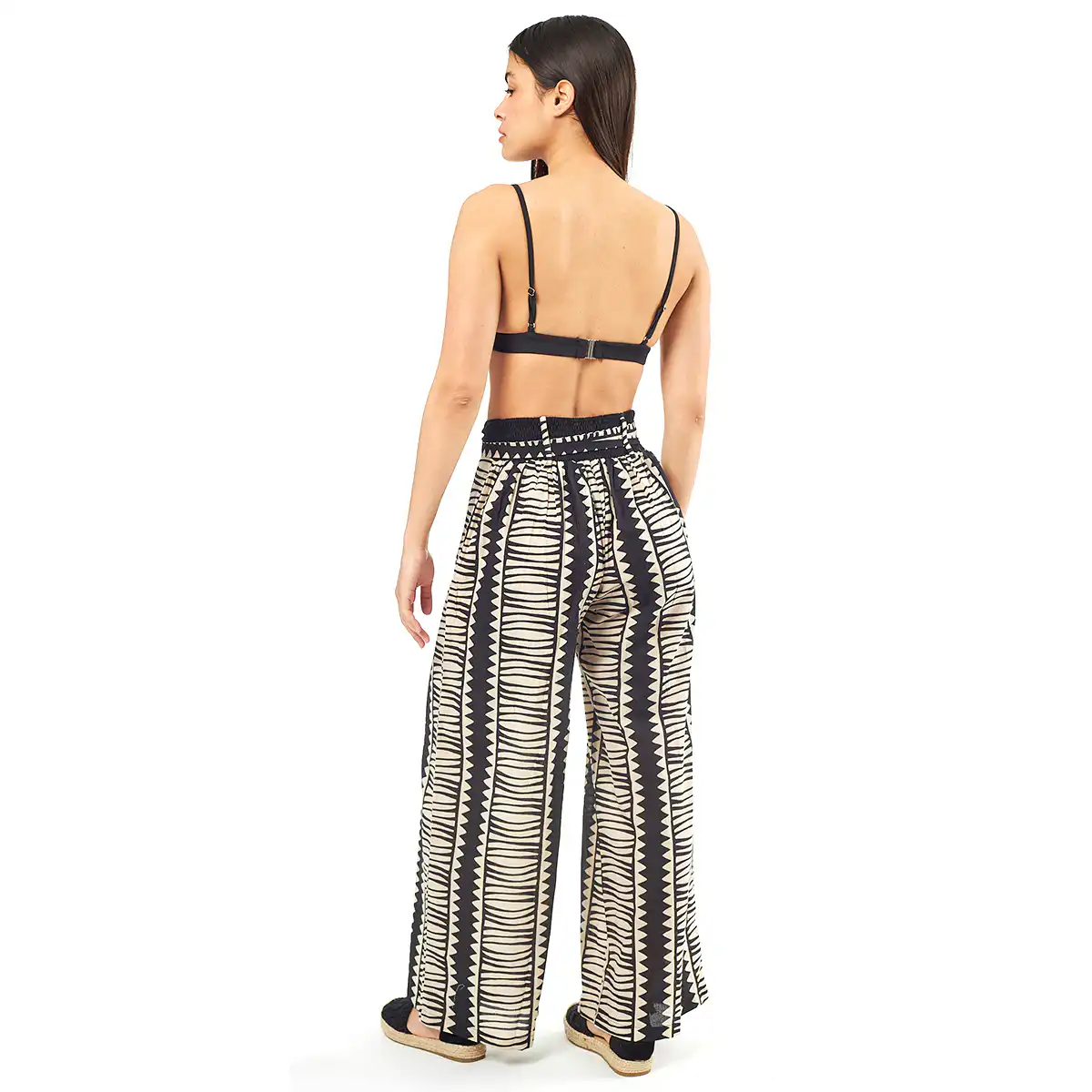 Verde Γυναικείο Παντελόνι 55-0010 Cotton Ινδίας Πολύχρωμο