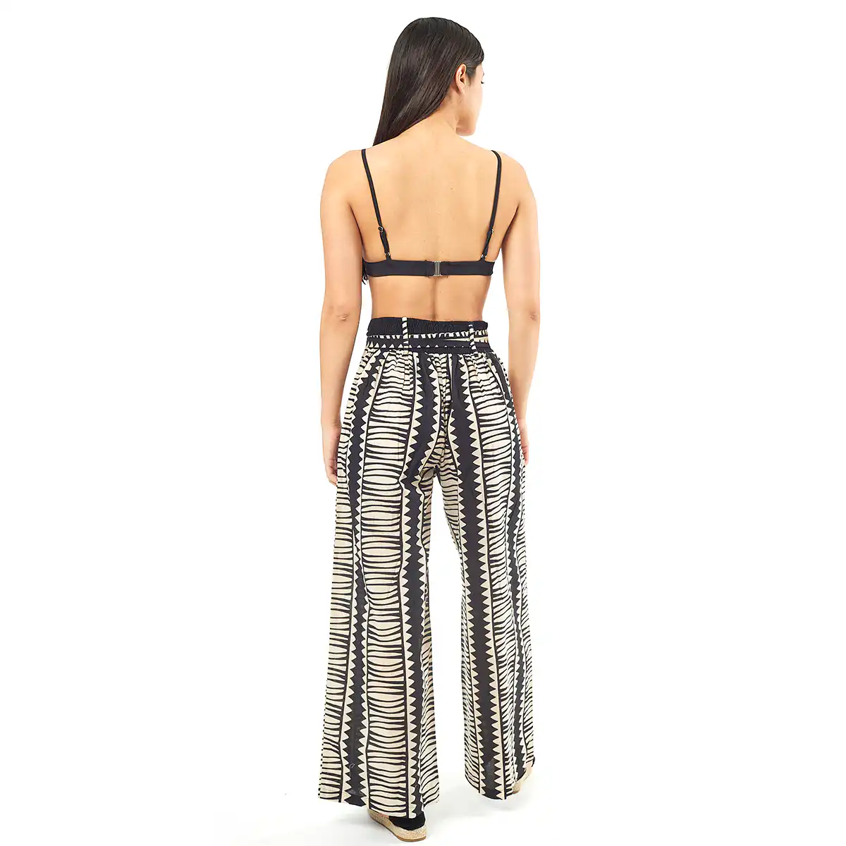 Verde Γυναικείο Παντελόνι 55-0010 Cotton Ινδίας Πολύχρωμο