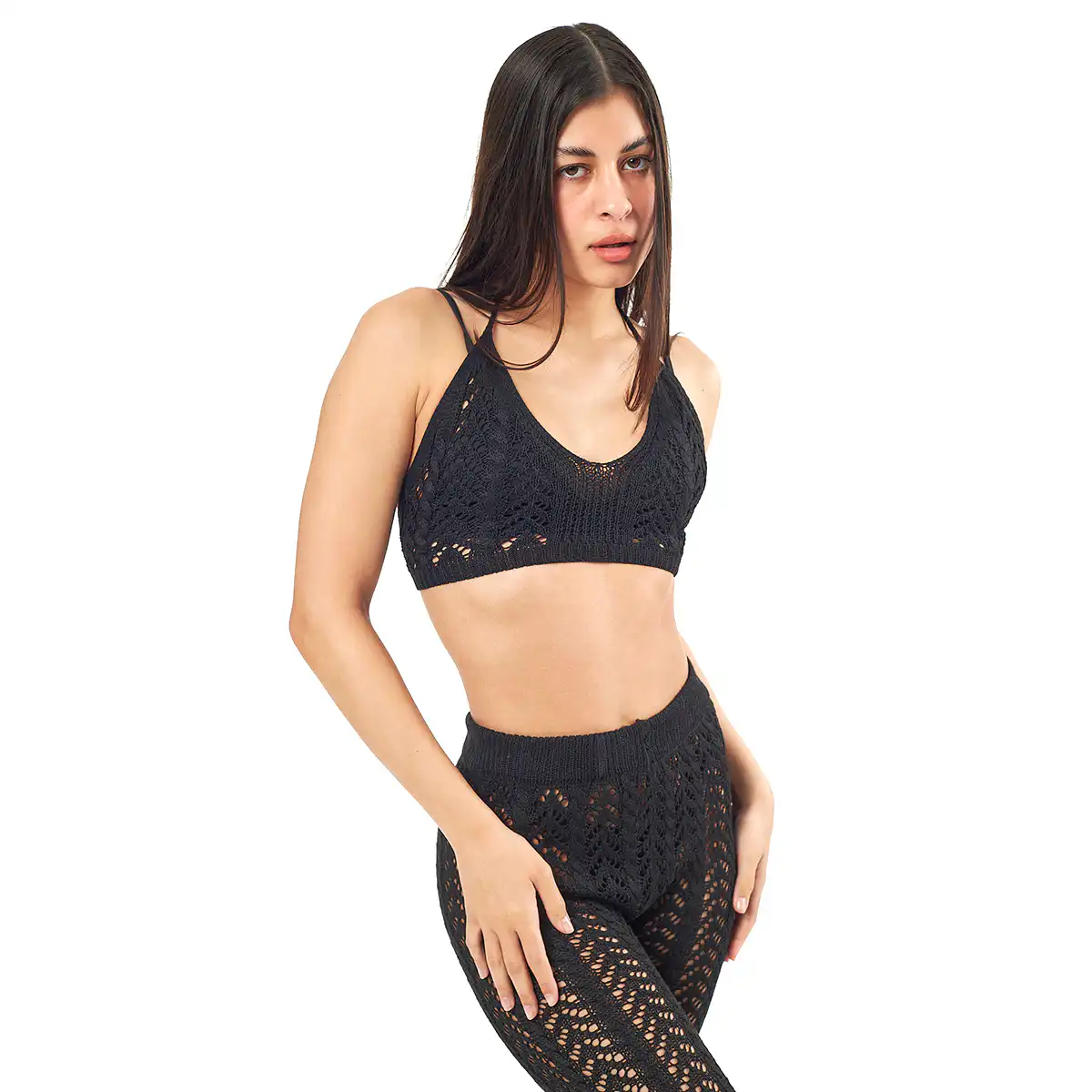 Verde Γυναικείο Σέτ Παντελόνι-Κροπ Τοπ 55-0012 ΠΟΛΥΕΣ Ινδίας Μαύρο Verde Γυναικείο Σέτ Παντελόνι-Κροπ Τοπ 55-0012 ΠΟΛΥΕΣ Ινδίας Μαύρο