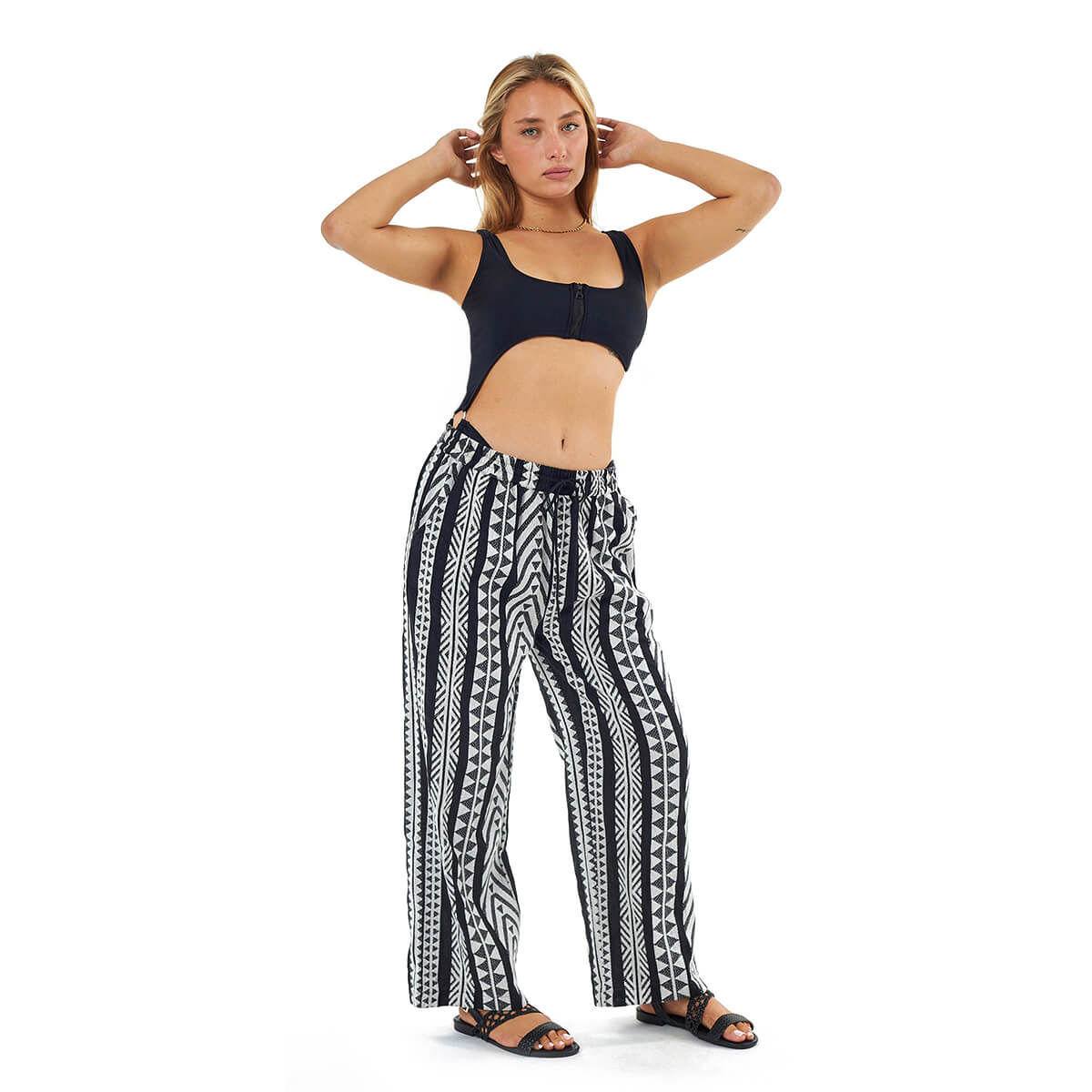 Verde Γυναικείο Παντελόνι 55-0015-Μαύρο