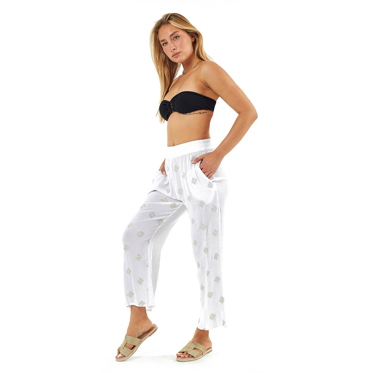 Verde Γυναικείο Παντελόνι 55-0018 Μπλε Verde Γυναικείο Παντελόνι 55-0018 Μπλε