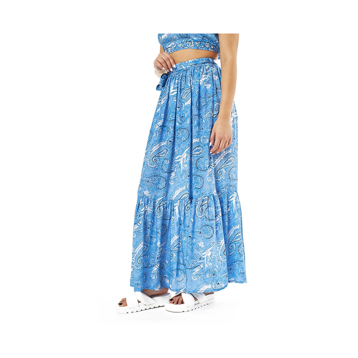 Verde Γυναικείο Παντελόνι 55-0019-Μπλε