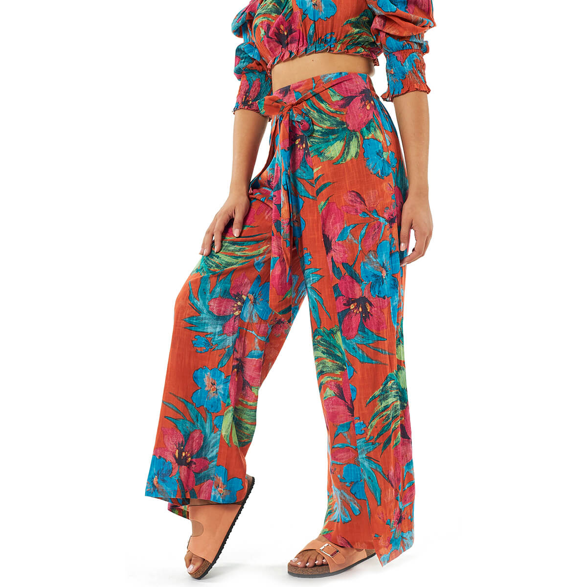 Verde Γυναικείο Παντελόνι 55-0020-Πορτοκαλί