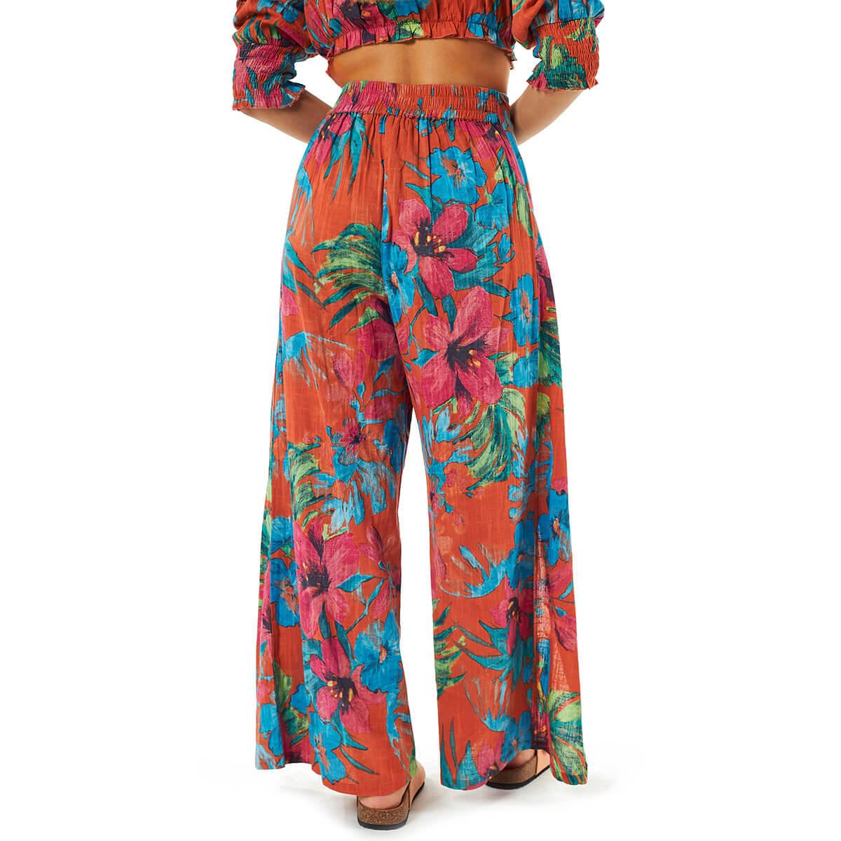 Verde Γυναικείο Παντελόνι 55-0020-Πορτοκαλί