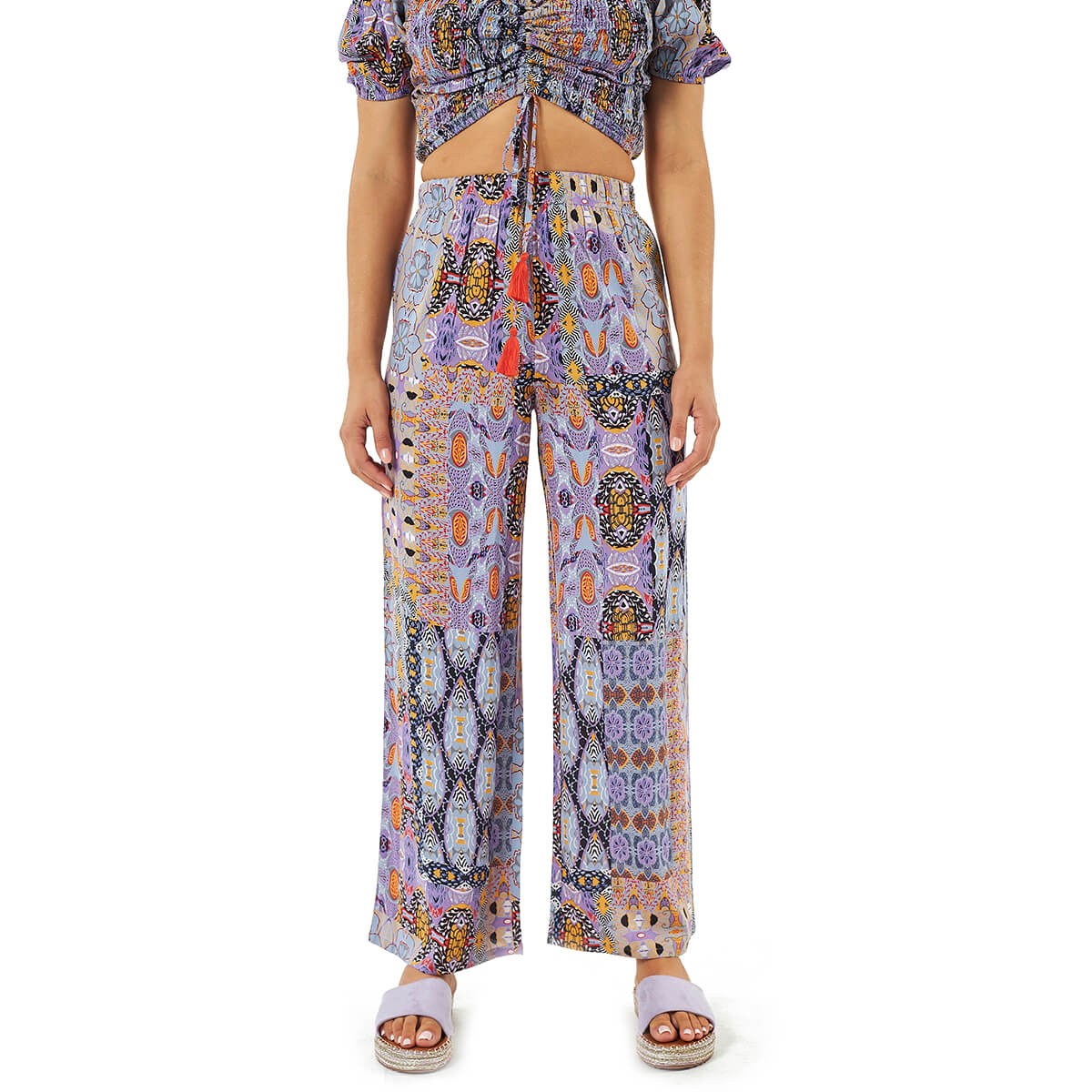 Verde Γυναικείο Παντελόνι55-0021-Μωβ Verde Γυναικείο Παντελόνι55-0021-Μωβ