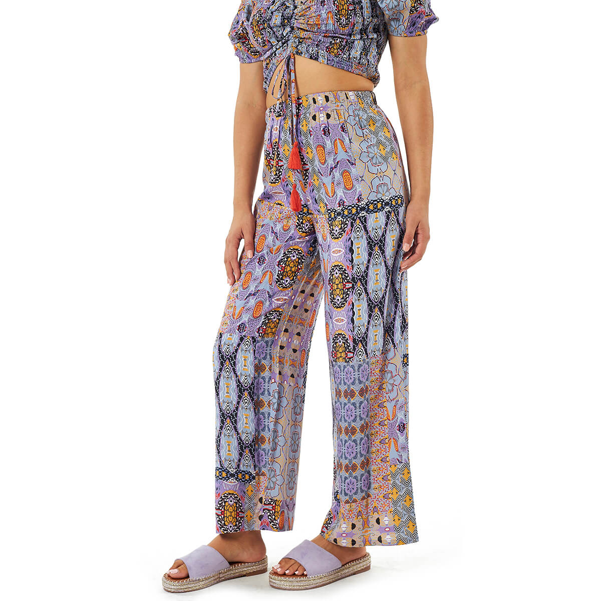 Verde Γυναικείο Παντελόνι55-0021-Μωβ