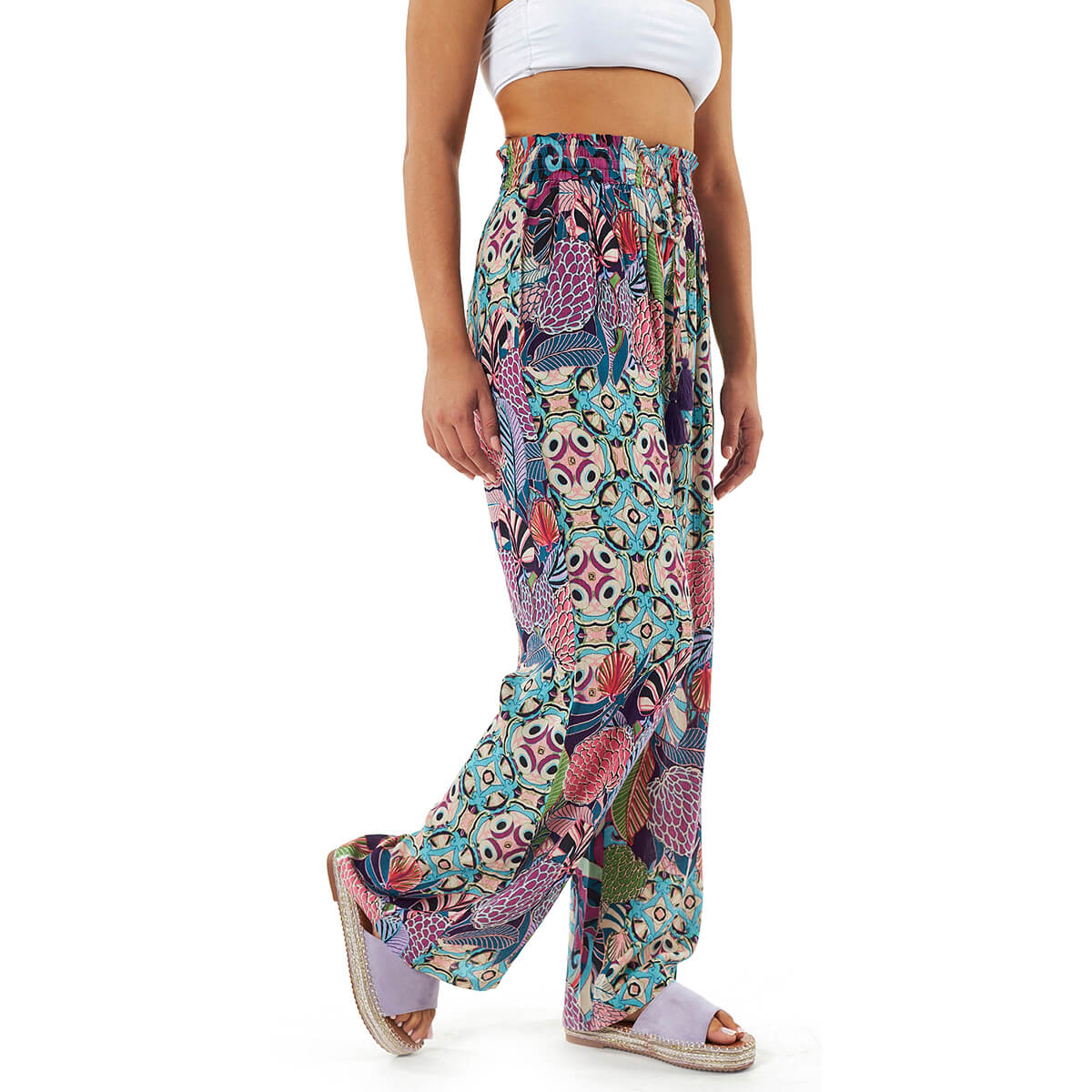 Verde Γυναικείο Παντελόνι 55-0022-Ροζ Verde Γυναικείο Παντελόνι 55-0022-Ροζ