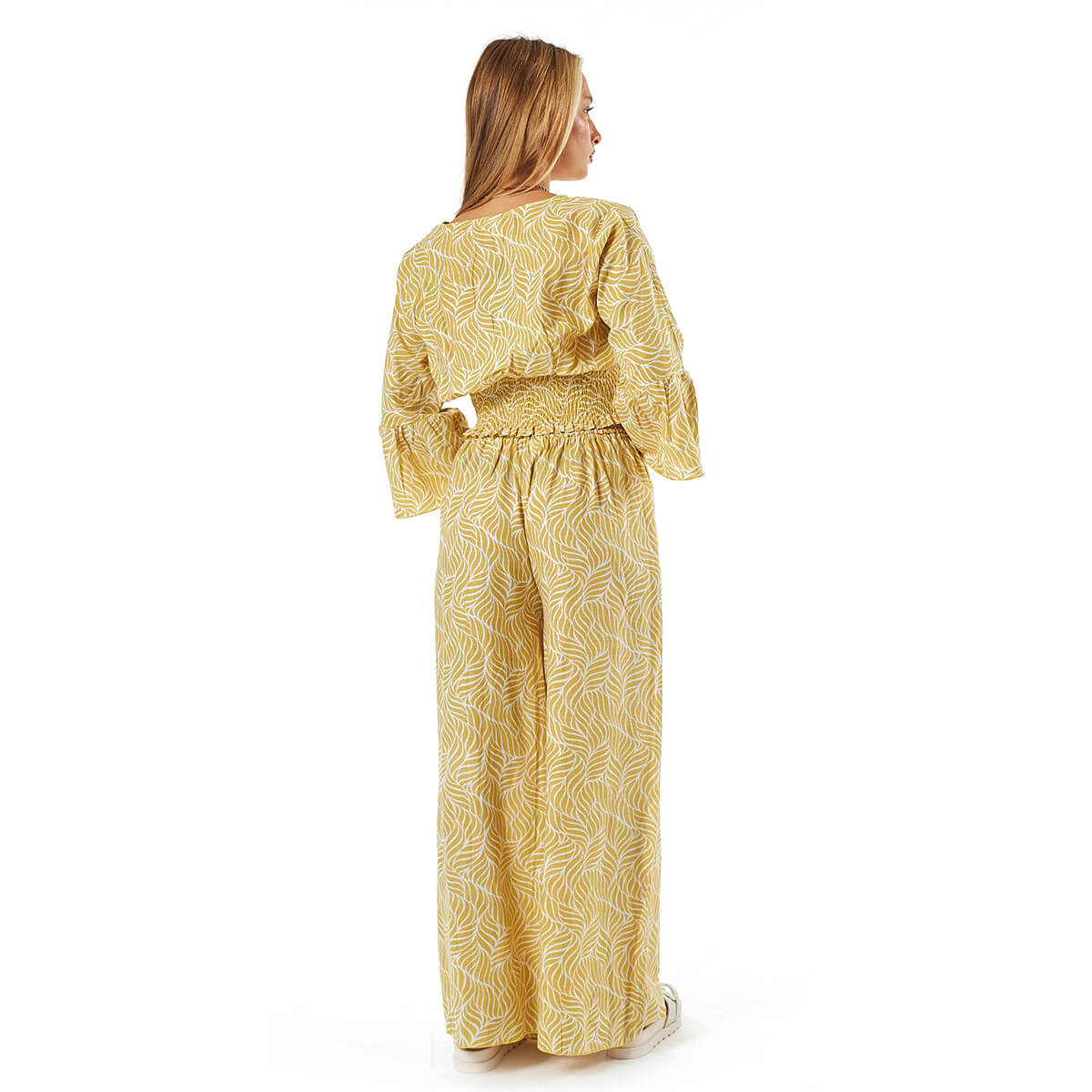 Verde Γυναικείο ΣΕΤ Παντελόνι-Μπλούζα 55-0024 Βαμβακερό Κίτρινο