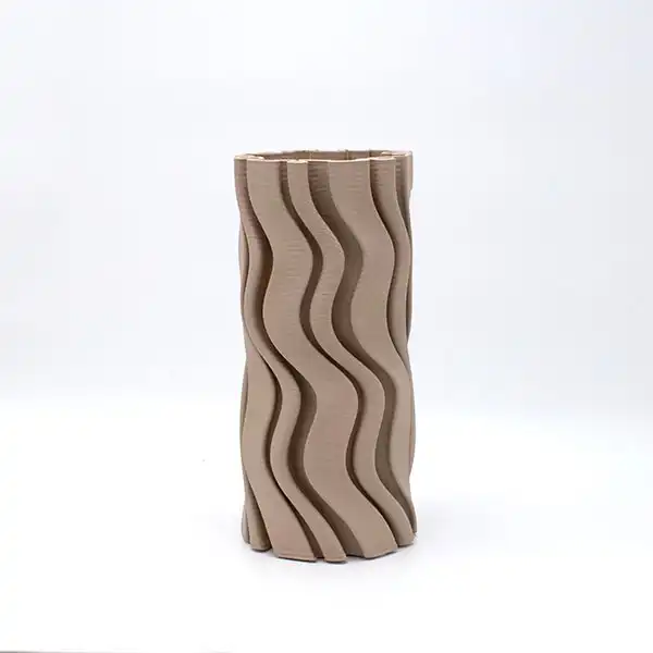 ΒΑΖΟ ΚΕΡΑΜΙΚΟ ΑΝΟΙΧΤΟ ΓΚΡΙ 14x14x28cm