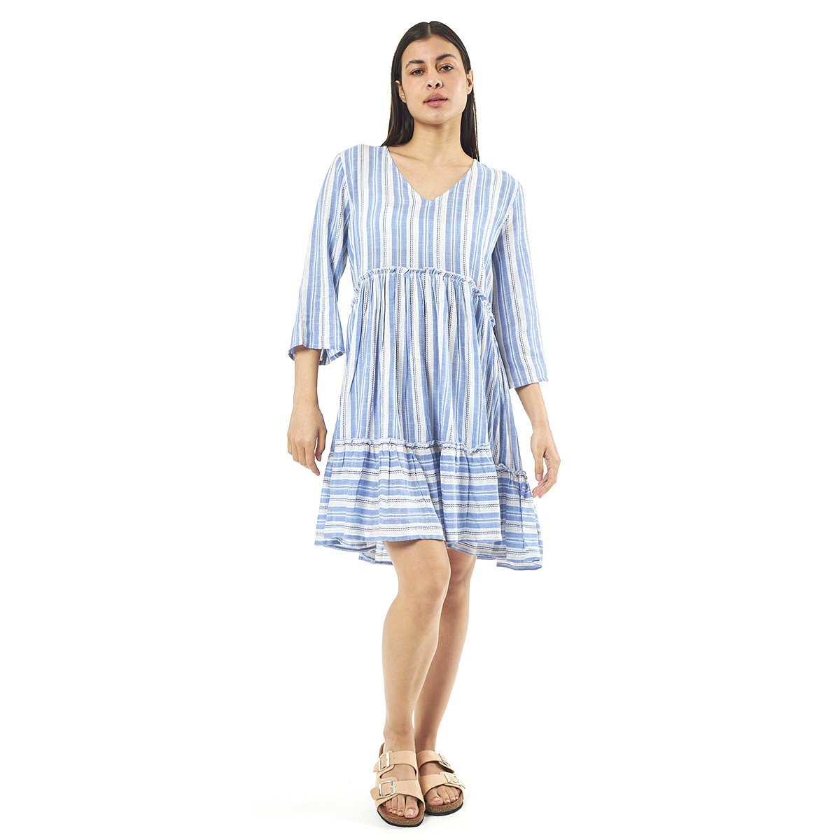 Verde Γυναικεία Τουνίκ 56-0055 Cotton Ινδίας Πολύχρωμο