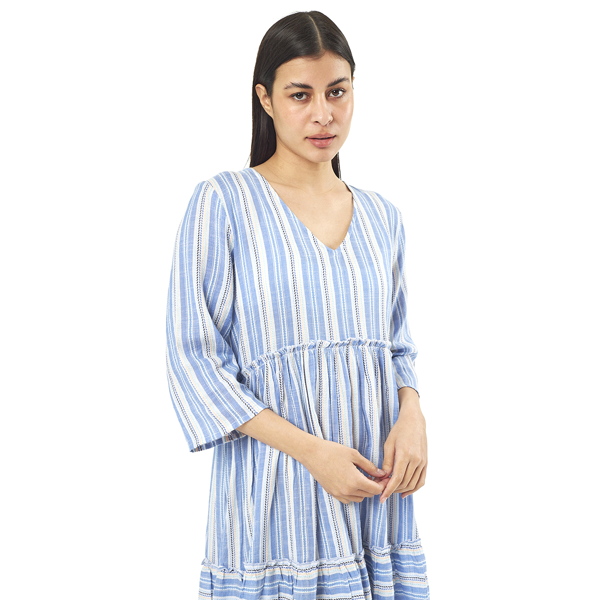 Verde Γυναικεία Τουνίκ 56-0055 Cotton Ινδίας Πολύχρωμο