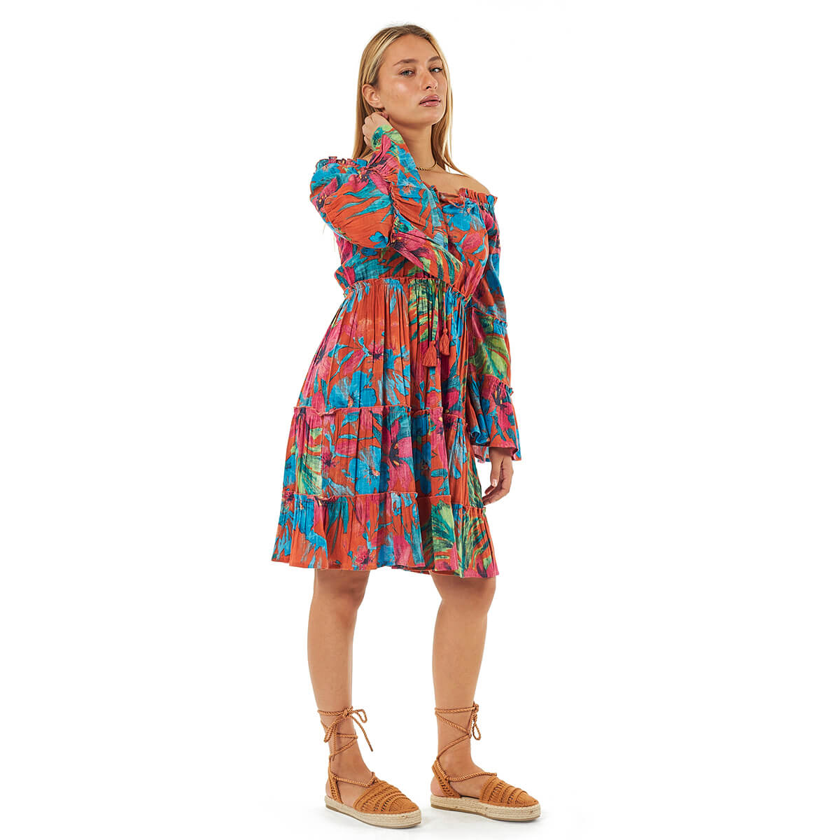 Verde Γυναικείες Τουνίκ 56-0066 Βαμβακερή Πορτοκαλί Verde Γυναικείες Τουνίκ 56-0066 Βαμβακερή Πορτοκαλί