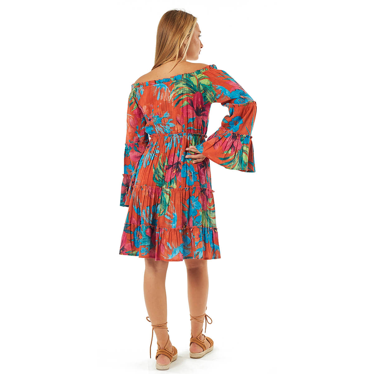 Verde Γυναικείες Τουνίκ 56-0066 Βαμβακερή Πορτοκαλί