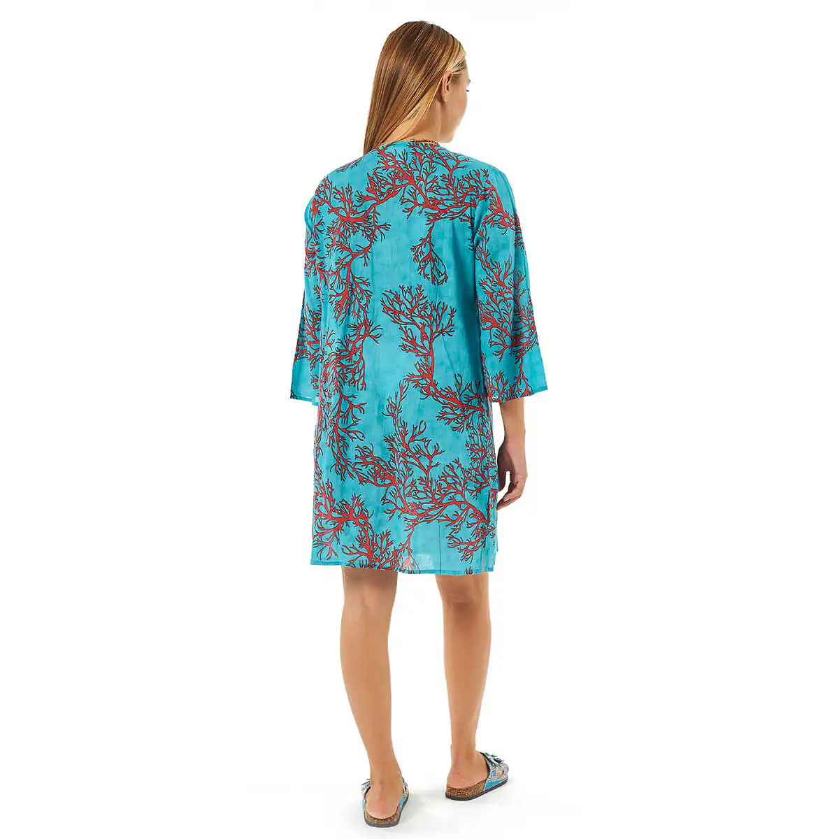 Verde Γυναικείες Τουνίκ 56-0068 Βαμβακερή Μπλε Verde Γυναικείες Τουνίκ 56-0068 Βαμβακερή Μπλε