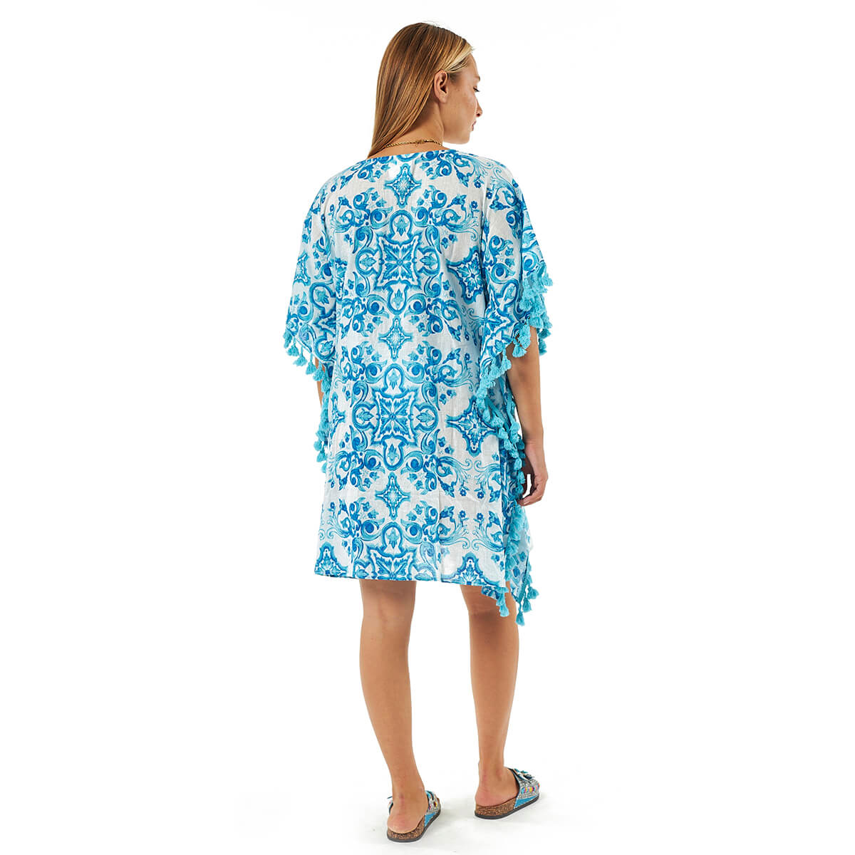 Verde Γυναικείες Τουνίκ 56-0069 Βαμβακερή Τιρκουάζ