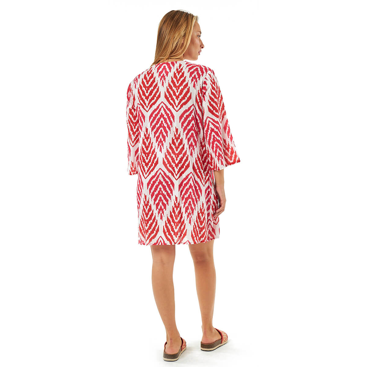 Verde Γυναικείες Τουνίκ 56-0073 Βαμβακερή Κόκκινο