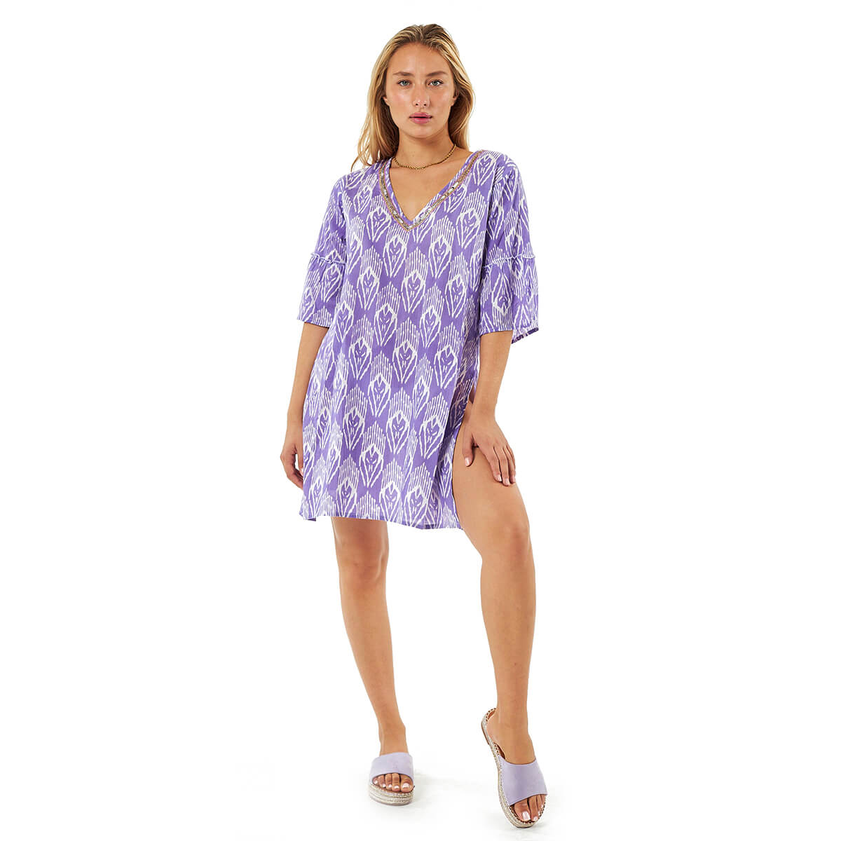 Verde Γυναικείες Τουνίκ 56-0075 Βαμβακερή Μωβ