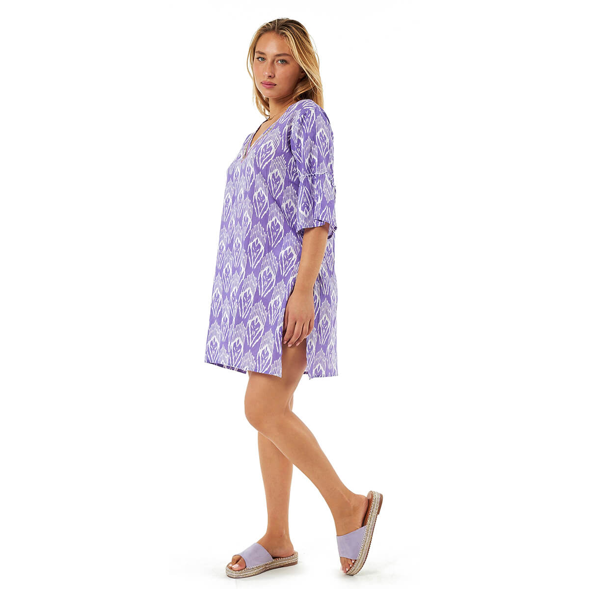 Verde Γυναικείες Τουνίκ 56-0075 Βαμβακερή Μωβ