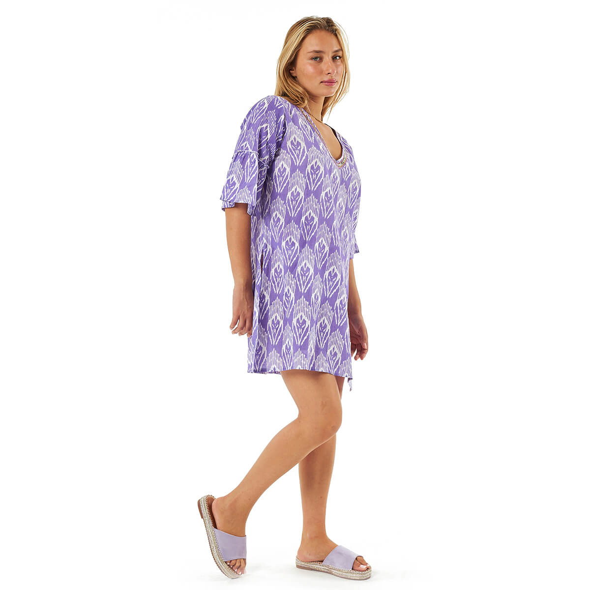 Verde Γυναικείες Τουνίκ 56-0075 Βαμβακερή Μωβ