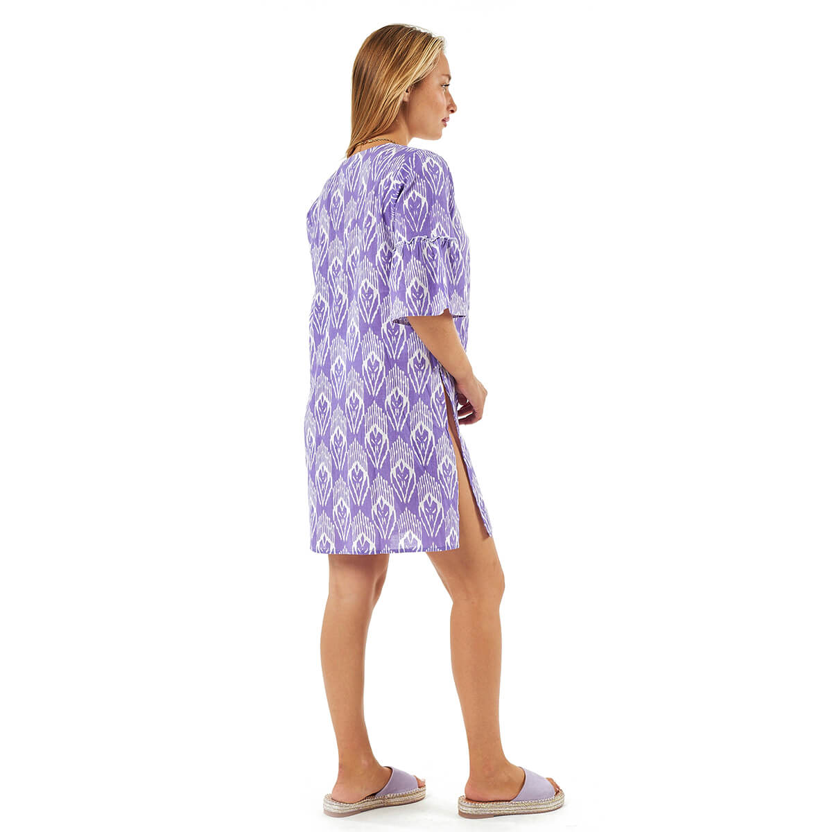 Verde Γυναικείες Τουνίκ 56-0075 Βαμβακερή Μωβ Verde Γυναικείες Τουνίκ 56-0075 Βαμβακερή Μωβ