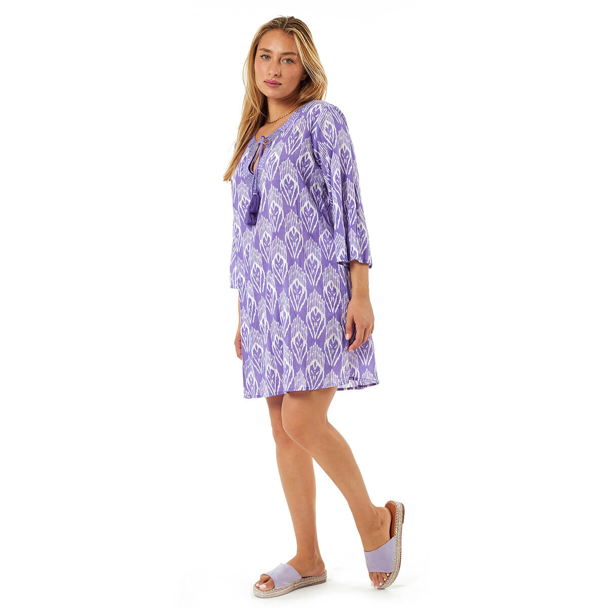 Verde Γυναικείες Τουνίκ 56-0076 Βαμβακερή Μωβ