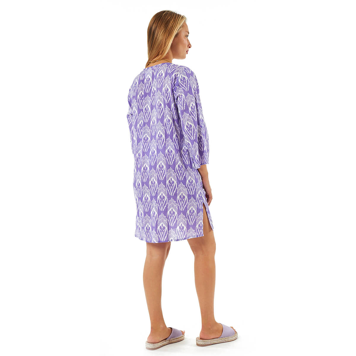 Verde Γυναικείες Τουνίκ 56-0076 Βαμβακερή Μωβ Verde Γυναικείες Τουνίκ 56-0076 Βαμβακερή Μωβ