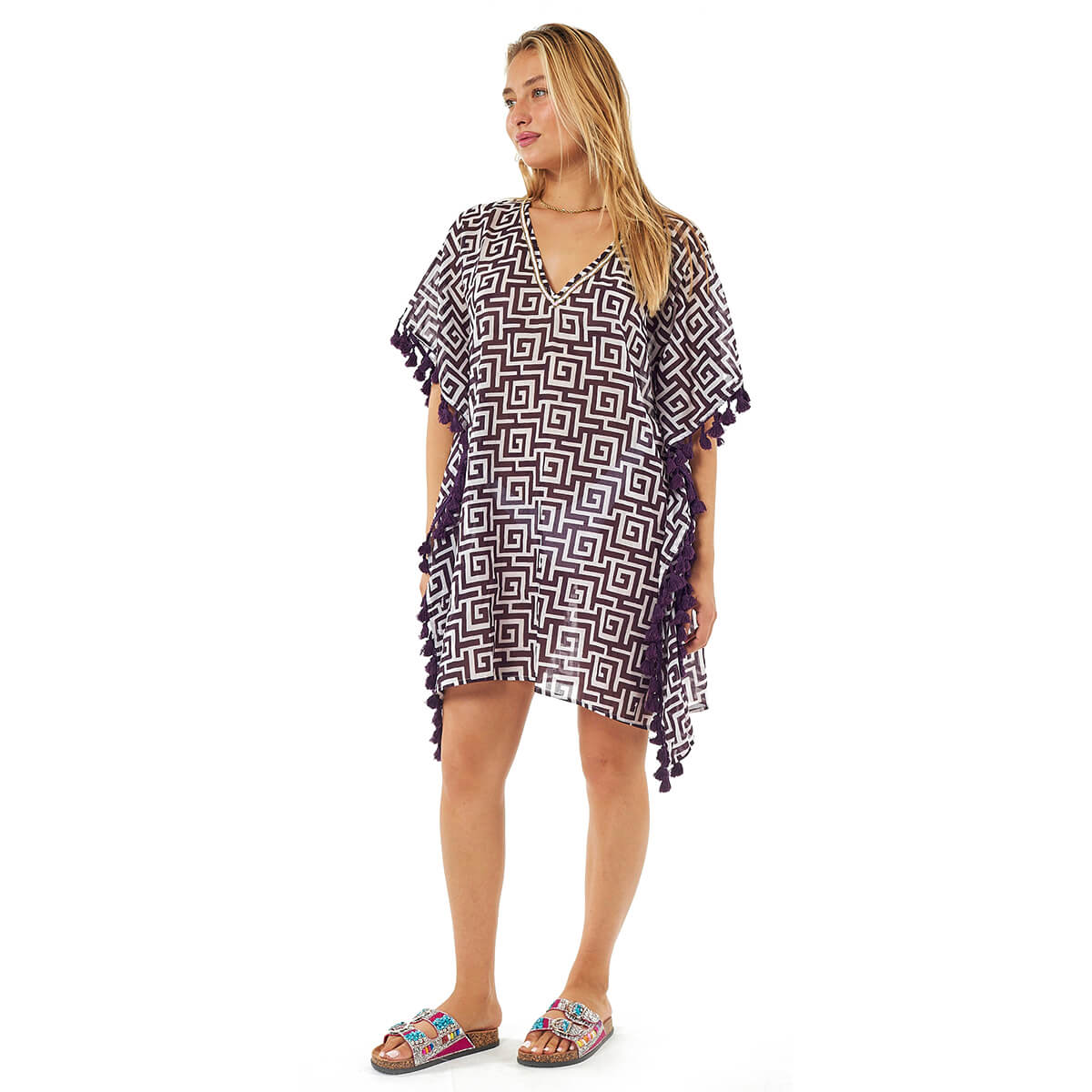 Verde Γυναικείες Τουνίκ 56-0079 Βαμβακερή Μωβ