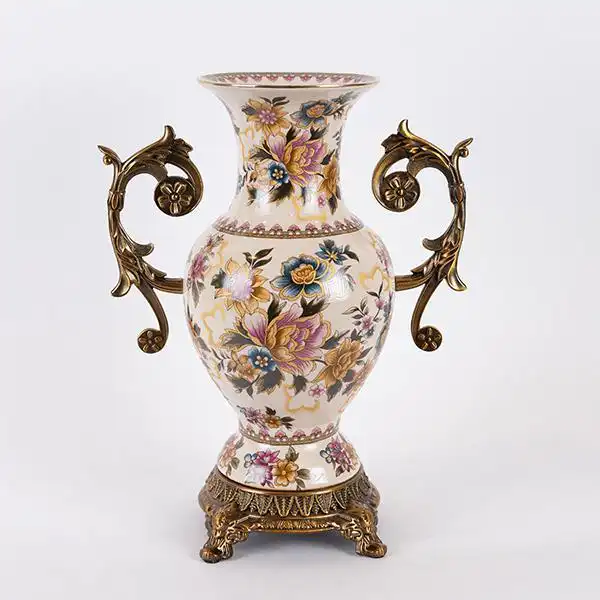 ΒΑΖΟ ΠΟΡΣΕΛΑΝΙΝΟ ΛΕΥΚΟ – ΧΡΥΣΟ 33×14.5x36cm ΒΑΖΟ ΠΟΡΣΕΛΑΝΙΝΟ ΛΕΥΚΟ – ΧΡΥΣΟ 33×14.5x36cm