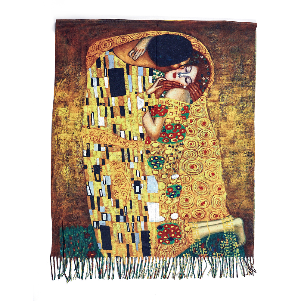 Sequoia Γυναικεία Πασμίνα Gustav Klimt – Το Φιλί