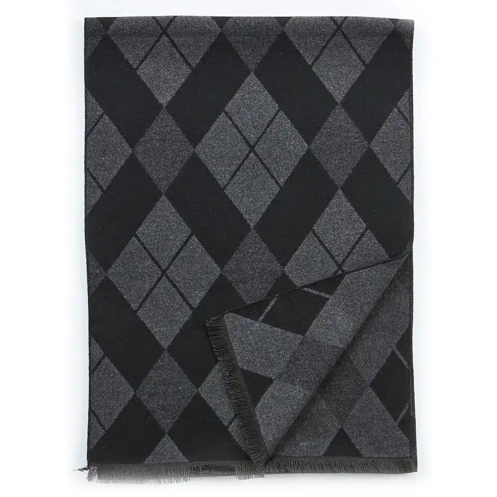 VERDE ΑΝΔΡΙΚΟ ΚΑΣΚΟΛ ΒΙΣΚΟΖ  185*33cm 59-0026 ΜΑΥΡΟ