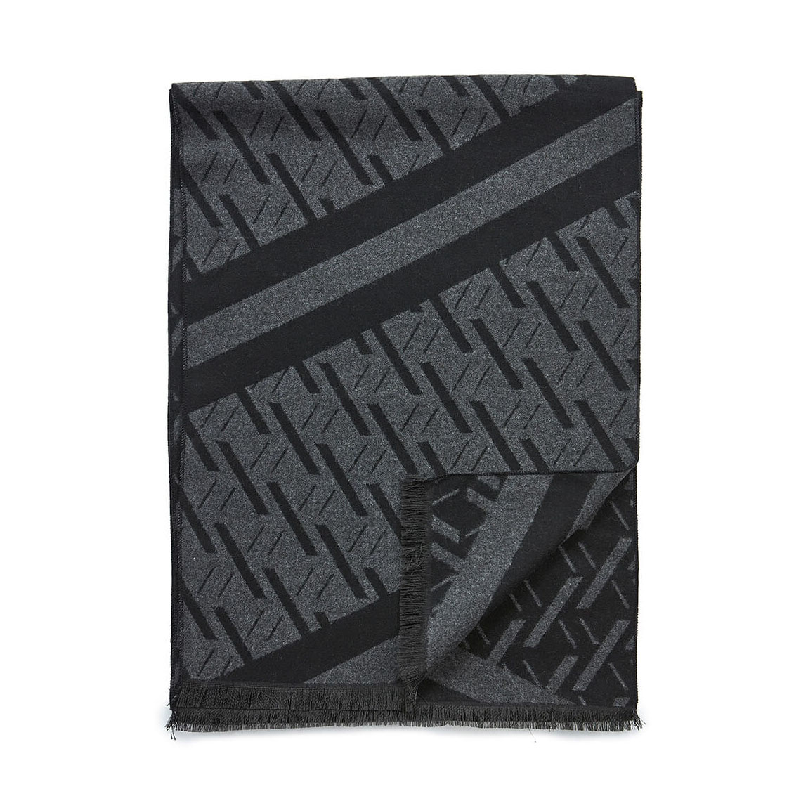 VERDE ΑΝΔΡΙΚΟ ΚΑΣΚΟΛ ΒΙΣΚΟΖ  185*33cm 59-0028 ΜΑΥΡΟ