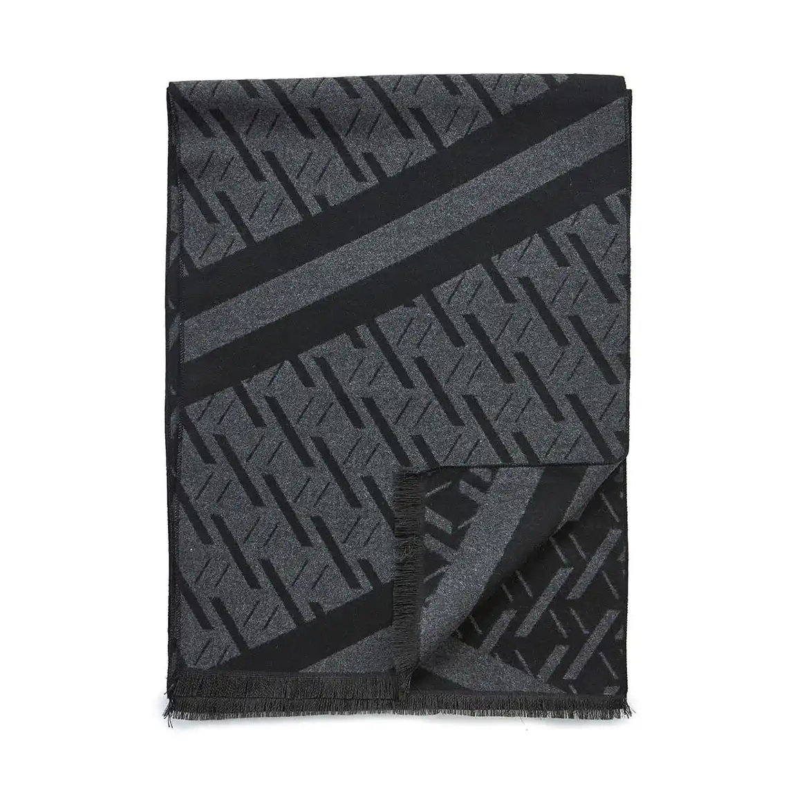 VERDE ΑΝΔΡΙΚΟ ΚΑΣΚΟΛ ΒΙΣΚΟΖ  185*33cm 59-0028 ΜΑΥΡΟ