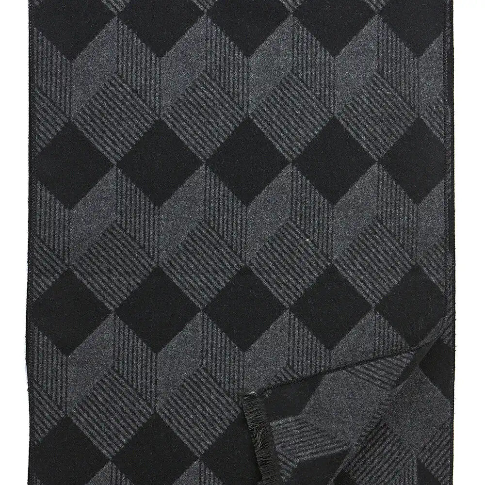 VERDE ΑΝΔΡΙΚΟ ΚΑΣΚΟΛ ΒΙΣΚΟΖ  185*33cm 59-0030 ΜΑΥΡΟ